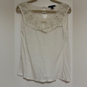 Forever 21 Cream Knit Top